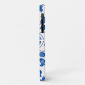 Portugiesische Fliesen mediterrane Blüten Case-Mate iPhone Hülle (Hinten/Links)