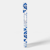 Portugiesische Fliesen mediterrane Blüten Case-Mate iPhone Hülle (Rückseite / Links)