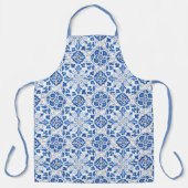 Portugiesische Fliesen mediterrane Blüten Schürze (Vorderseite)
