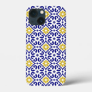 Portugiesische Fliesen Mittelmeer Blau Blumenmuste Case-Mate iPhone Hülle