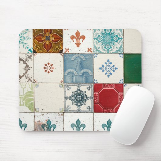 Portugiesische Fliesen Mousepad (Mit Mouse)