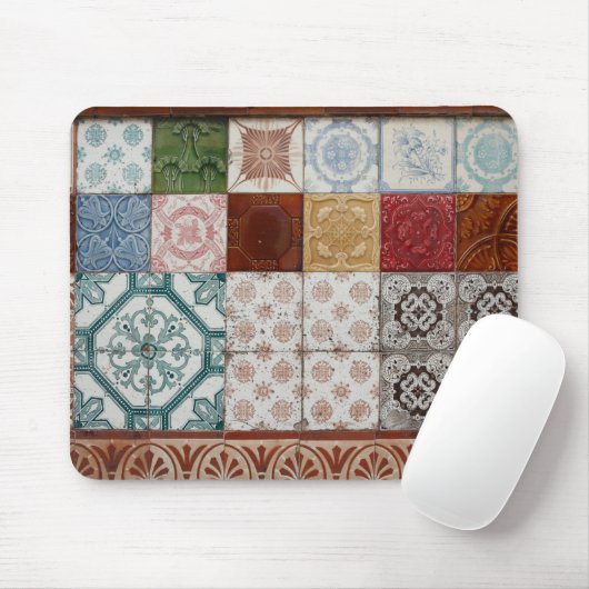 Portugiesische Fliesen Mousepad (Mit Mouse)
