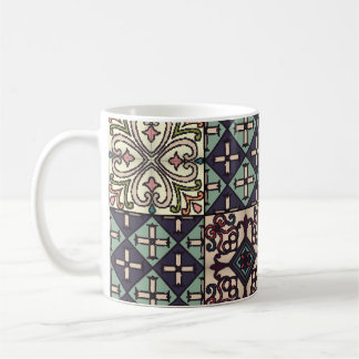 Portugiesische Fliesen: Nahtloser Talavera-Stil Kaffeetasse