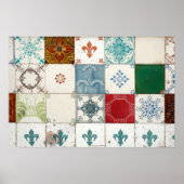 Portugiesische Fliesen Poster (Vorne)