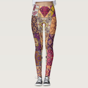 Portugiesische Fliesen: Talavera Stil Muster. Leggings