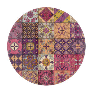 Portugiesische Fliesen: Talavera Stil Muster. Schneidebrett