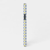 Portugiesische Fliesen und Fensterbalkon mit Vogel iPhone Hülle (Rechte Seite)