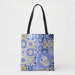 Portugiesische Fliesen und Sardinen Tasche