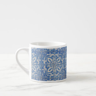 Portugiesische Fliesen Vintage Azulejos Blau Weiß Espressotasse