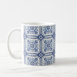 Portugiesische Fliesen Vintage Blau-Weiß Case-Mate Kaffeetasse
