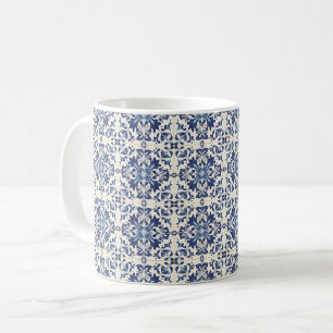 Portugiesische Fliesen Vintage Blau-Weiß Case-Mate Kaffeetasse