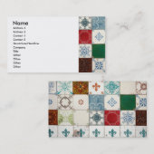 Portugiesische Fliesen Visitenkarte (Vorne/Hinten)