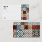 Portugiesische Fliesen Visitenkarte (Vorne/Hinten)