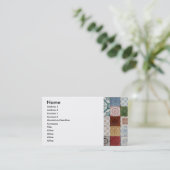 Portugiesische Fliesen Visitenkarte (Stehend Vorderseite)