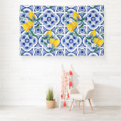 Portugiesische Fliesen, Zitronen, Früchte, Sommerk Banner (Insitu)