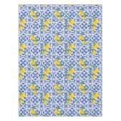 Portugiesische Fliesen, Zitronen, Früchte, Sommerk Tischdecke (Vorderseite)