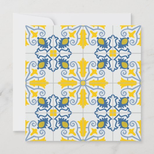 Portugiesische Fliesenfamilie Foto Rahmen Weihnach (Rückseite)