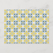 Portugiesische Fliesenfamilie Wiedersehen Weihnach Feiertagspostkarte (Rückseite)