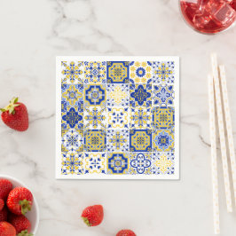 Portugiesische Fliesenmuster Serviette