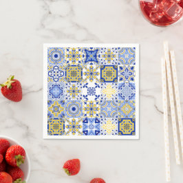 Portugiesische Fliesenmuster Serviette