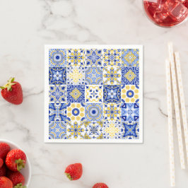 Portugiesische Fliesenmuster Serviette