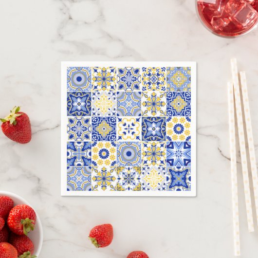 Portugiesische Fliesenmuster Serviette (Beispiel)