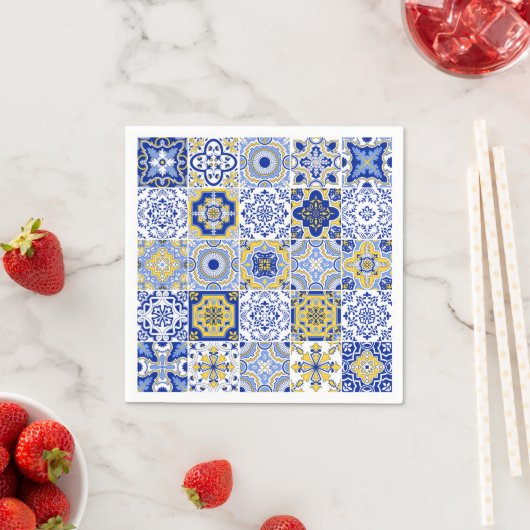 Portugiesische Fliesenmuster Serviette (Beispiel)