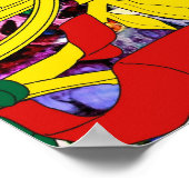 Portugiesische Folkart-Entwürfe Poster (Ecke)