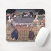 Portugiesische Frauen, die eine Mahlzeit, Goa Mousepad (Mit Mouse)