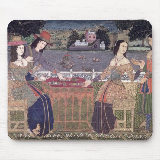 Portugiesische Frauen, die eine Mahlzeit, Goa Mousepad (Vorne)
