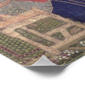 Portugiesische Frauen essen eine Mahlzeit, Goa Poster (Ecke)