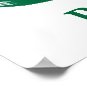 portugiesische Fußballflagge Poster (Ecke)