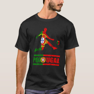Portugiesische Fußballspielerflagge P T-Shirt