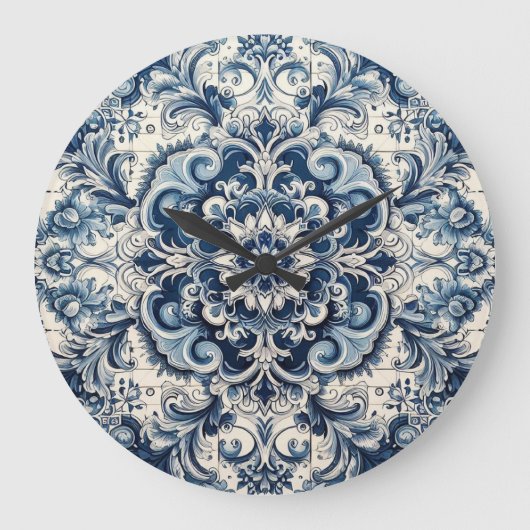 Portugiesische Gestaltung Große Wanduhr (Vorderseite)