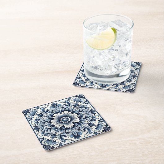 Portugiesische Gestaltung Rechteckiger Pappuntersetzer (Vor Ort)