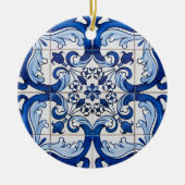 Portugiesische Glazed Tiles Keramik Ornament (Vorne)