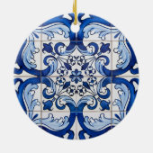 Portugiesische Glazed Tiles Keramik Ornament (Hinten)