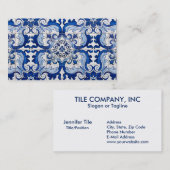 Portugiesische Glazed Tiles Visitenkarte (Vorne/Hinten)