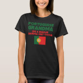 Portugiesische Großmutter wie ein regelmäßiges T-Shirt (Vorderseite)