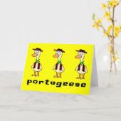 Portugiesische Grußkarte Karte (Gelbe Blume)