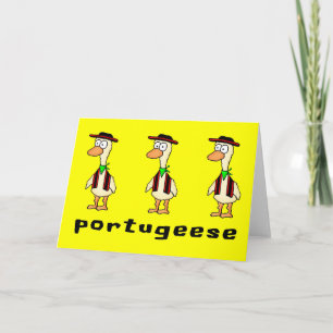 Portugiesische Grußkarte Karte