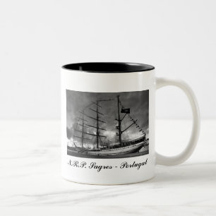 Portugiesische hohe Schiffs-Tasse Zweifarbige Tasse