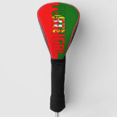Portugiesische Inschriftenflagge - Coat of Arms Gr Golf Headcover (Vorderseite)