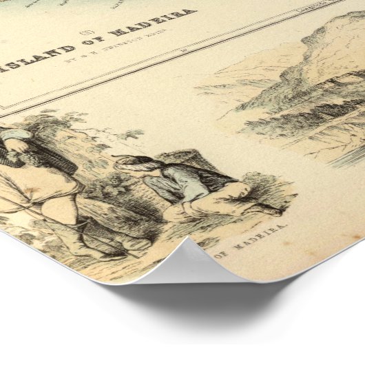 Portugiesische Inseln im Atlantik Poster (Ecke)