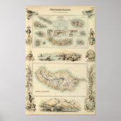 Portugiesische Inseln im Atlantik Poster (Vorne)