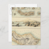 Portugiesische Inseln im Atlantik Postkarte (Vorne/Hinten)