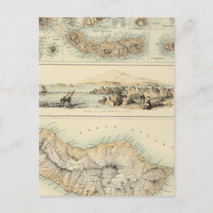 Portugiesische Inseln im Atlantik Postkarte