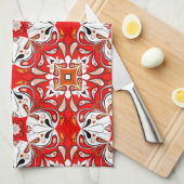 Portugiesische Keramik-Muster Handtuch (Viertel Falte)