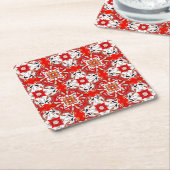 Portugiesische Keramik-Muster Rechteckiger Pappuntersetzer (angewinkelt)