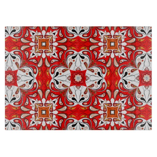 Portugiesische Keramik-Muster Schneidebrett (Vorderseite)